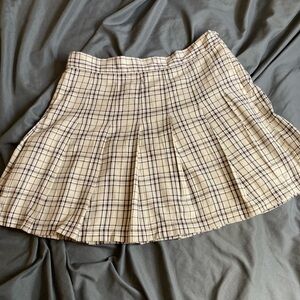 Plaid mini skirt